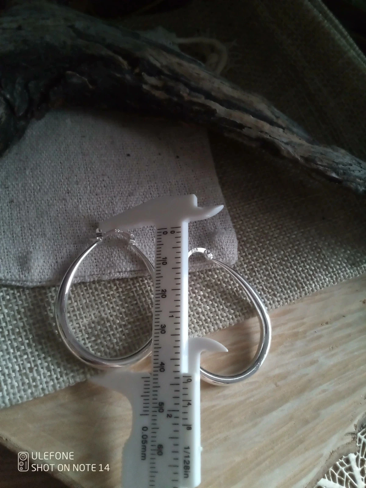 Créoles gouttes d'argent plaquées s925 – photo 3